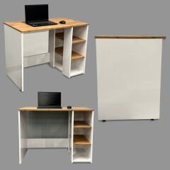 E'stanbul Çalışma Masası Atlantik Çam - Beyaz