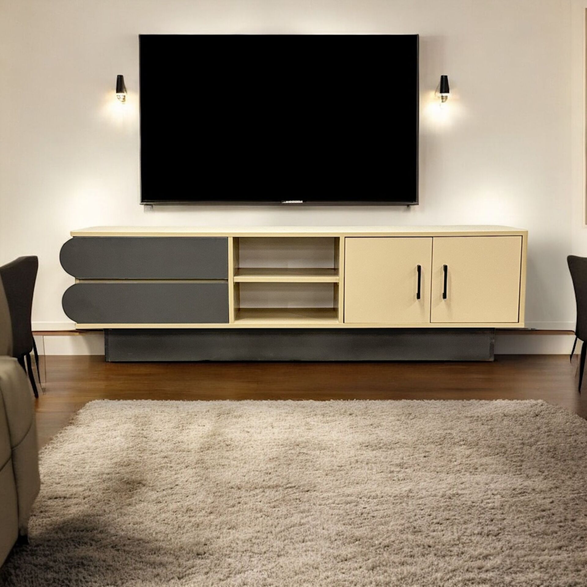 Silüet Çekmeceli - Kapaklı Tv Sehpası