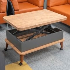 Smart Kademeli Tekerlekli Sihirli Akıllı Sehpa Orta Sehpa Atlantik Çam - Antrasit