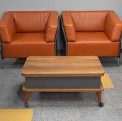 Smart Kademeli Tekerlekli Sihirli Akıllı Sehpa Orta Sehpa Barok - Antrasit