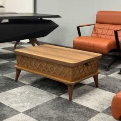 Smart Kademeli Sihirli Akıllı Sehpa Orta Sehpa Barok Sabit Ayaklı