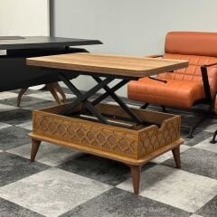 Smart Kademeli Sihirli Akıllı Sehpa Orta Sehpa Barok Sabit Ayaklı