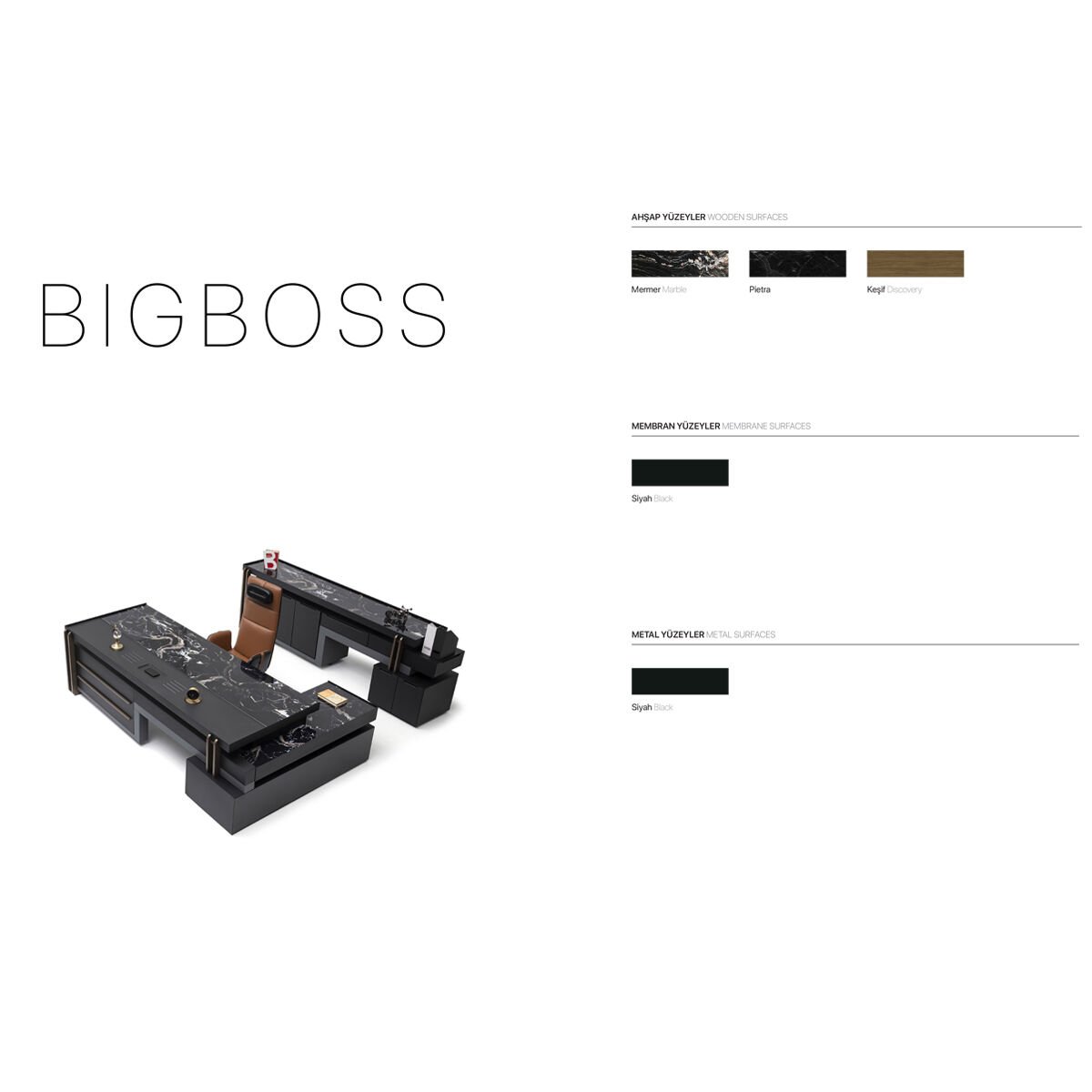 Big Boss Ofis - Büro Masa Takımı