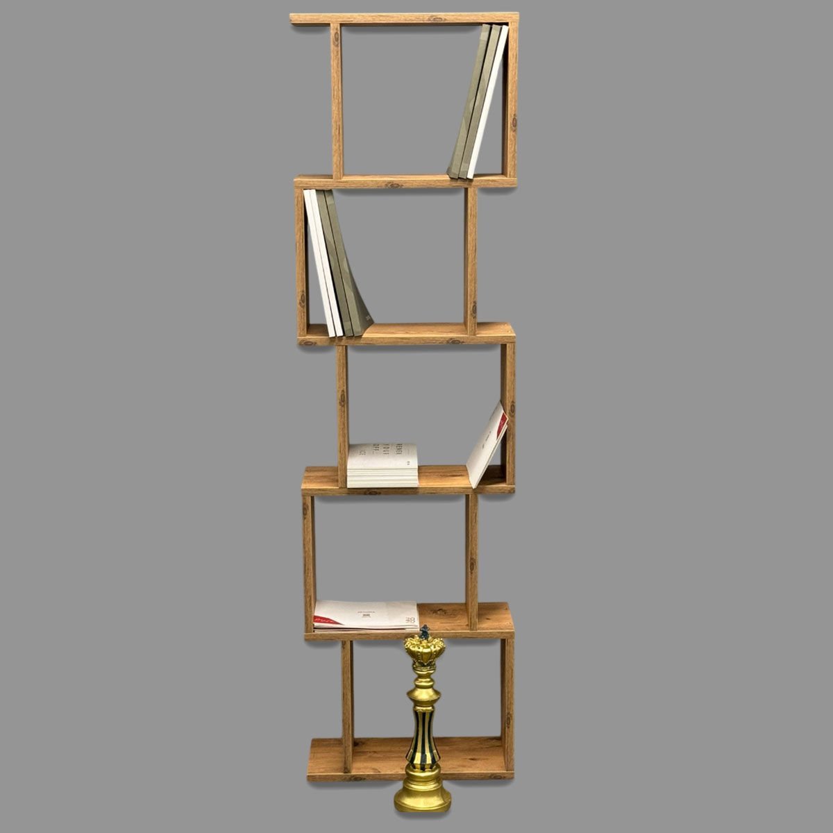 London Dekoratif Kitaplık Atlantik Çam