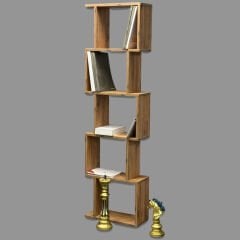 London Dekoratif Kitaplık Atlantik Çam