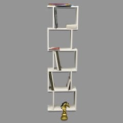 London Dekoratif Kitaplık Beyaz